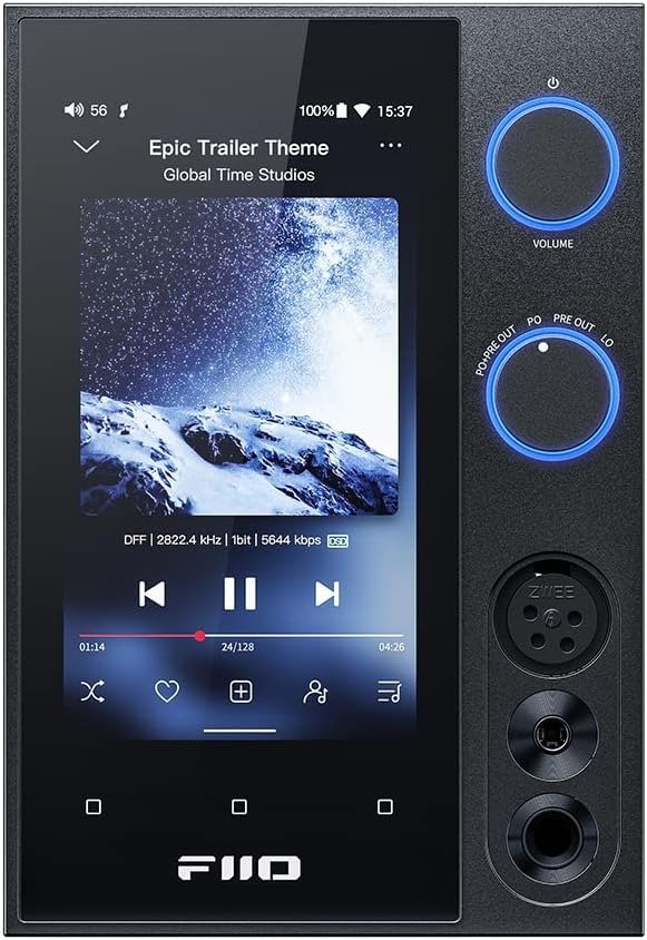 R7 Snapdragon 660 Desktop Android 10 HiFi Streaming Music Player AMP/DAC ES9068AS chip/THXAAA 788 Headphone Amplifier Bluetooth 5.0 DSD512 Spotify/Tidal/Amazon Music Support (Black)