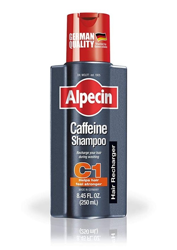 C1 Caffeine Shampoo, 8.45 fl oz, Caffeine Shampoo Cleanses the Scalp to Promote Natural Hair Growth, Leaves Hair Feeling Thicker and Stronger