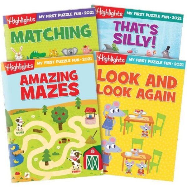 My First Puzzle Fun 2021 4-Book Set | Highlights for Children