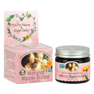 Mama Angel Baby Non GMO Natural Nipple Butter Lanolin Free Nursing Cream 2 Ounce