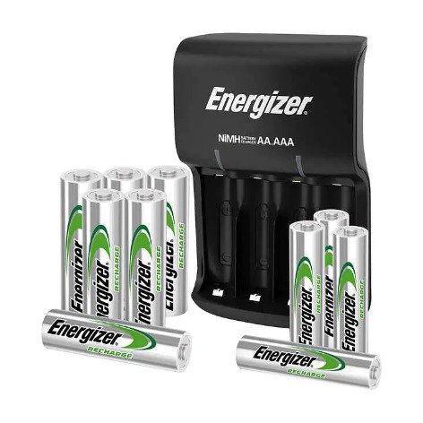 Recharge Plus Combo with Case, 6 AA and 4 AAA NiMH Batteries