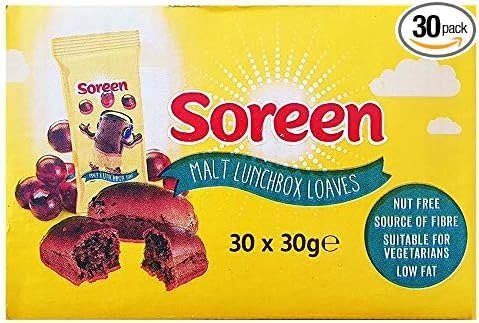 Soreen 麦芽午餐盒面包（30 盒）