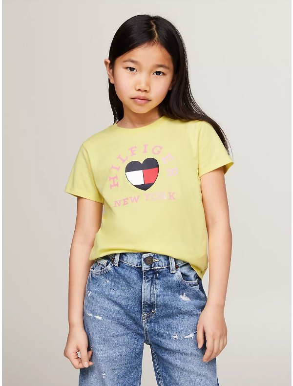 Kids' Hilfiger Heart Logo T-Shirt