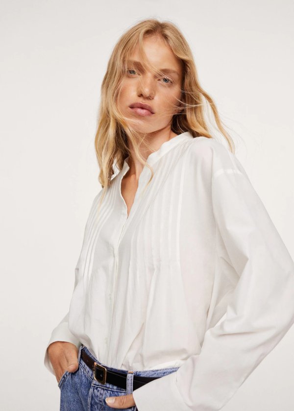 100% cotton blouse - Women | Mango USA