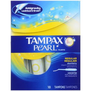 Tampax Pearl Plastic Unscented Tampons