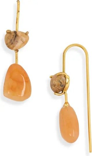 Stone Collection Threader Earrings