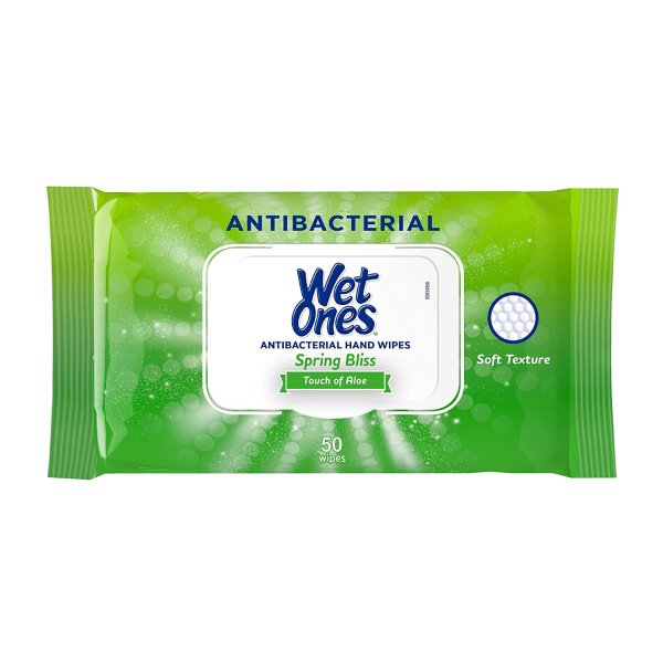 Antibacterial Hand Wipes, Spring Bliss, 50ct.