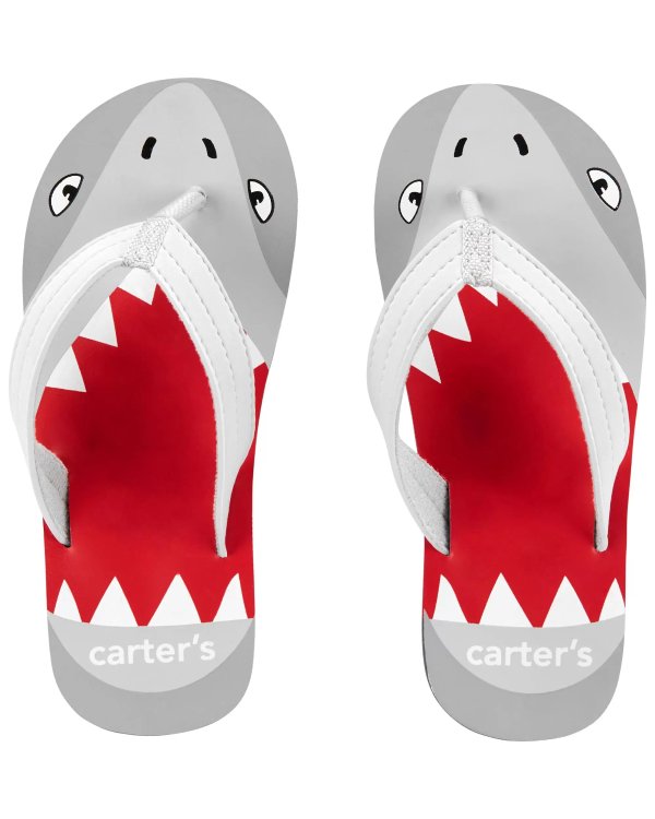 Shark Flip Flops