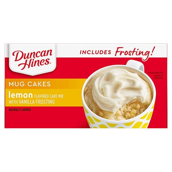 Duncan Hines Mug Cakes, Lemon Cake and Frosting