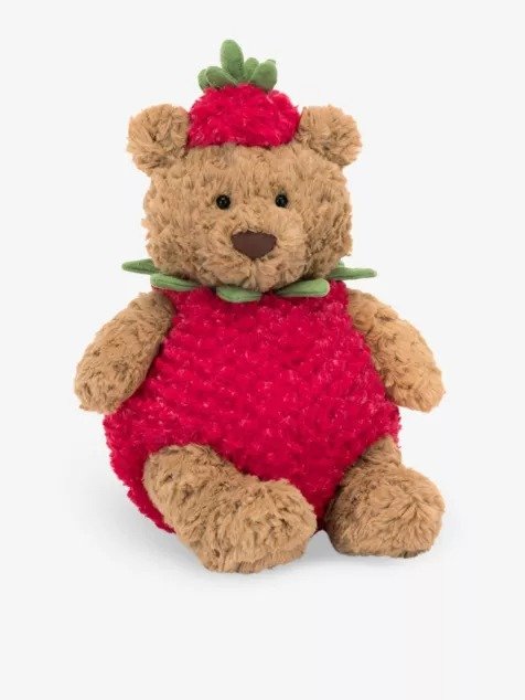 Bartholomew Bear Strawberry soft toy 26cm