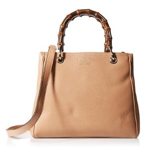 Gucci Bamboo Shopper Leather Tote, Beige On Sale @ MYHABIT