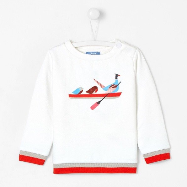 Toddler boy sweatshirt with bird print