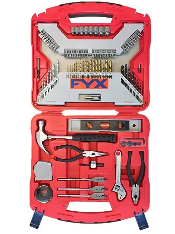 All-in-one Household Drill and Drive Set With Hand Tools (102 pcs)