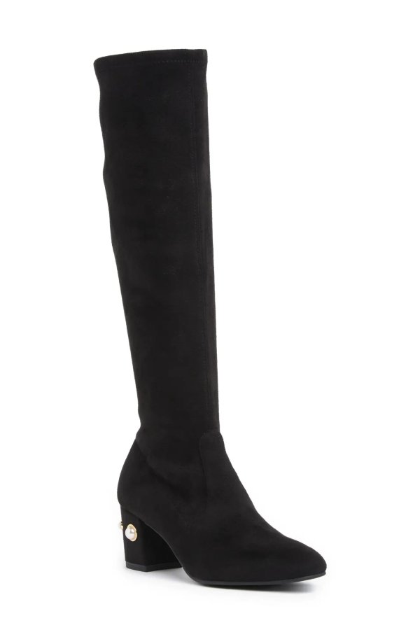 Frannie Tall Embellished Block Heel Boot