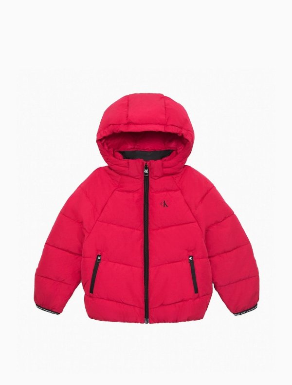 Girls Recycled Polyester Puffer Jacket Girls Recycled Polyester Puffer Jacket