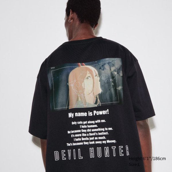 Chainsaw Man × Kosuke Kawamura UT (Oversized Short-Sleeve Graphic T-Shirt) (Power)