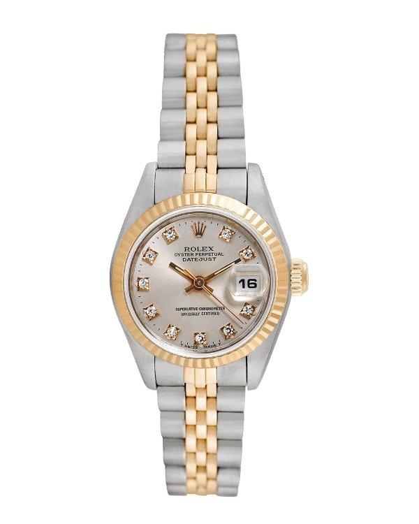 Women's Datejust Diamond Watch, Circa 1990s (Authentic Pre-Owned)