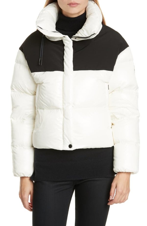 Nil Colorblock Quilted Down Puffer Jacket