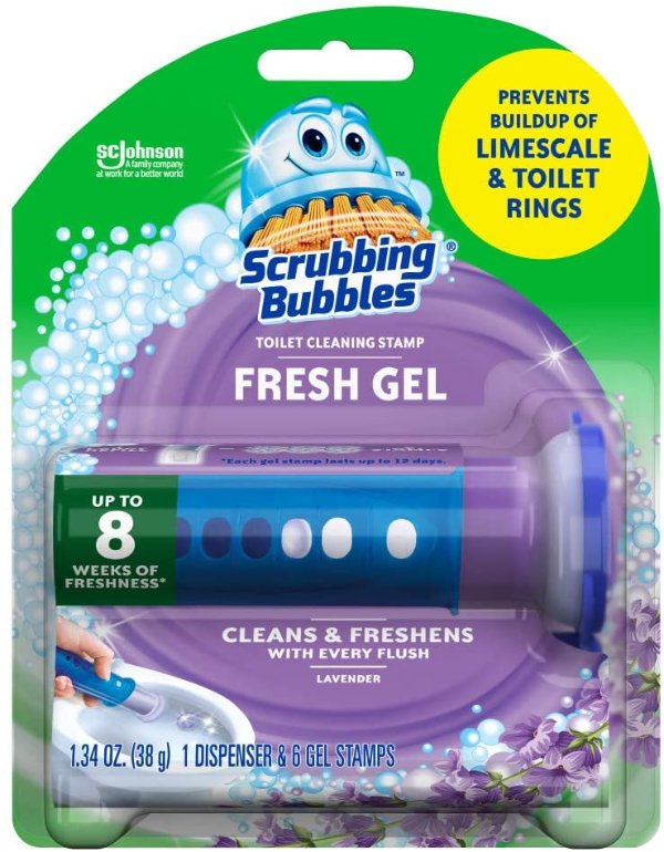 Scrubbing Bubbles 薰衣草味马桶清洁凝胶，6剂