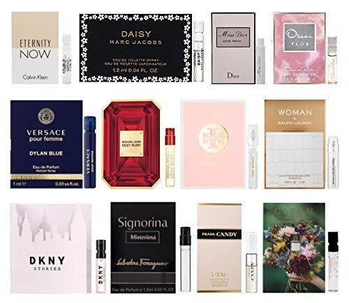 12 Designer Fragrance Sample Vials for Women