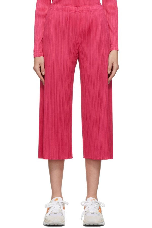 Pink Monthly Colors December Wide Trousers