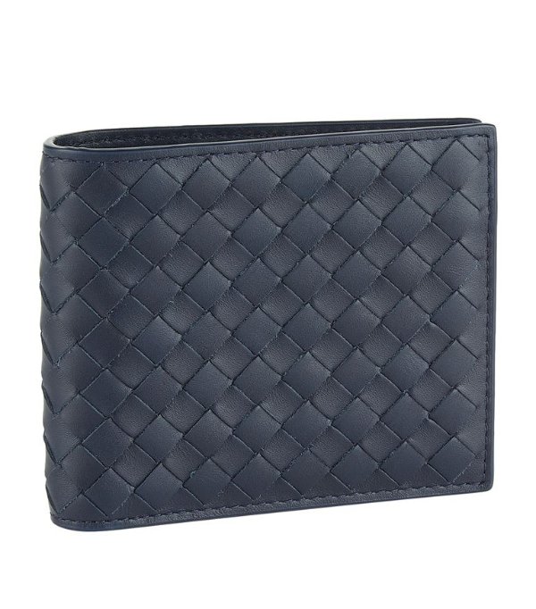 Intecciato Weave Leather Bifold Wallet