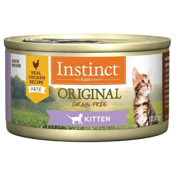 Kitten Grain Free Real Chicken Recipe Natural Wet Canned Cat Food by Nature's Variety