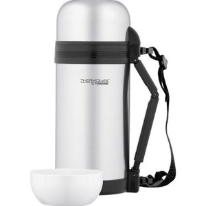 ThermoCafe Vacuum Insulated Large Food and Beverage Bottle, 1.3-Quart