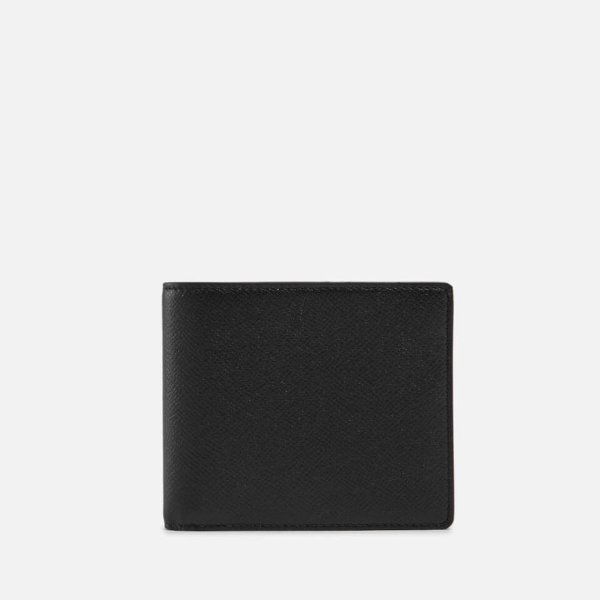 Textured-Leather Bifold Wallet