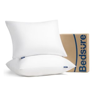 Bedsure Pillows Standard Dorm Beddings - Medium Firm Standard  2 pack
