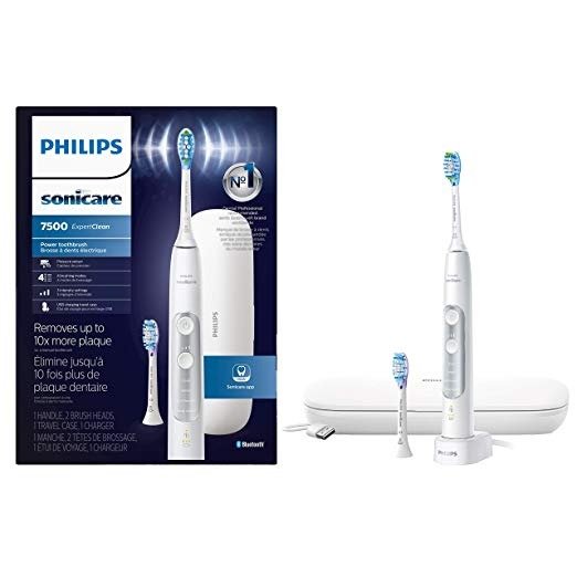 ExpertClean 7500 Rechargeable Electric Toothbrush, White HX9690/06