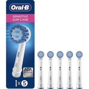 Oral-B 电动牙刷敏感牙龈替换牙刷头 5支