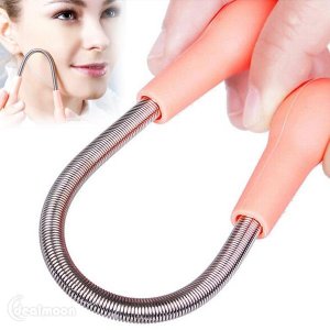 Fancy Beauty Premium Facial Hair Remover Threading Tool Quick Effective Facial Hair Removal without Eyebrow Razor (Rose Red)