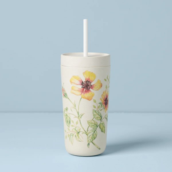 Butterfly Meadow Bamboo Tumbler