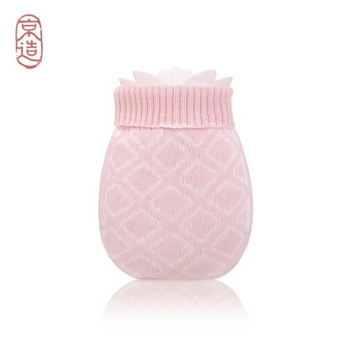 silicone hot water bottle warm water bag water warm hand cute small cherry powder
