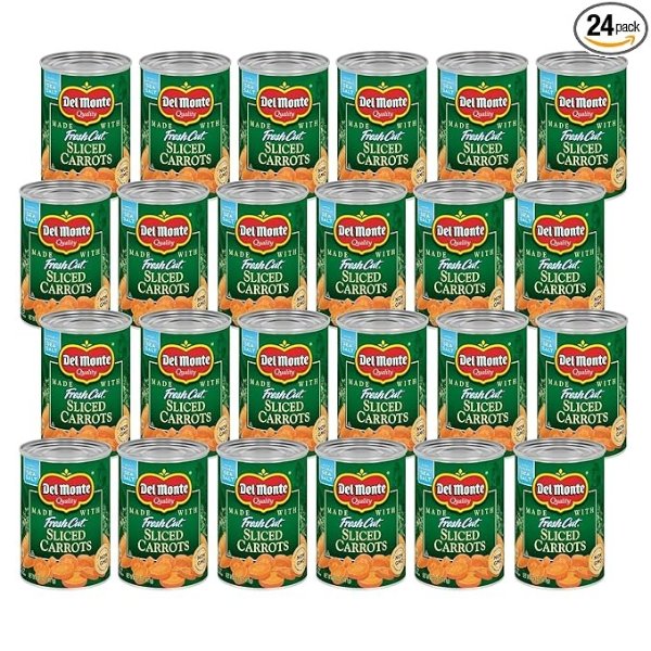 Del Monte Canned Fresh Cut Sliced Carrots, 14.5 Ounce (Pack of 24)