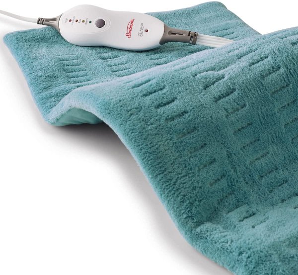 Sunbeam Heating Pad for Back, Neck, and Shoulder Pain Relief with Auto Shut Off, Extra Large 12 x 24",