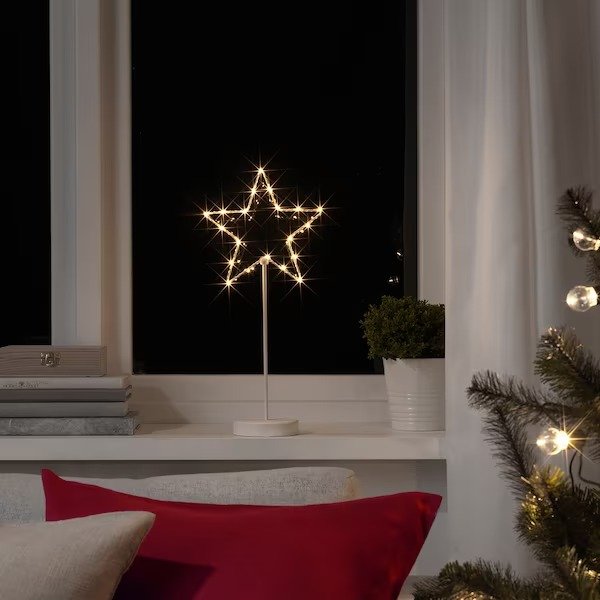 STRALA LED table decoration, battery operated/star, 153/4" - IKEA
