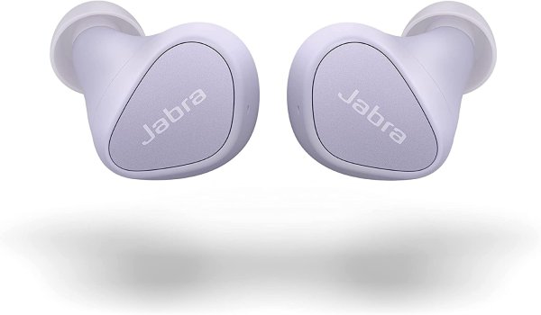 Elite 3 in Ear Wireless Bluetooth Earbuds – Noise Isolating True Wireless Buds with 4 Built-in Microphones for Clear Calls, Rich Bass, Customizable Sound, and Mono Mode - Lilac