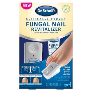 Dr. Scholl's Fungal Nail Treatment Revitalizer LED Light-Activated Therapy, Erase Toenail Discoloration Fungus, 10 ml