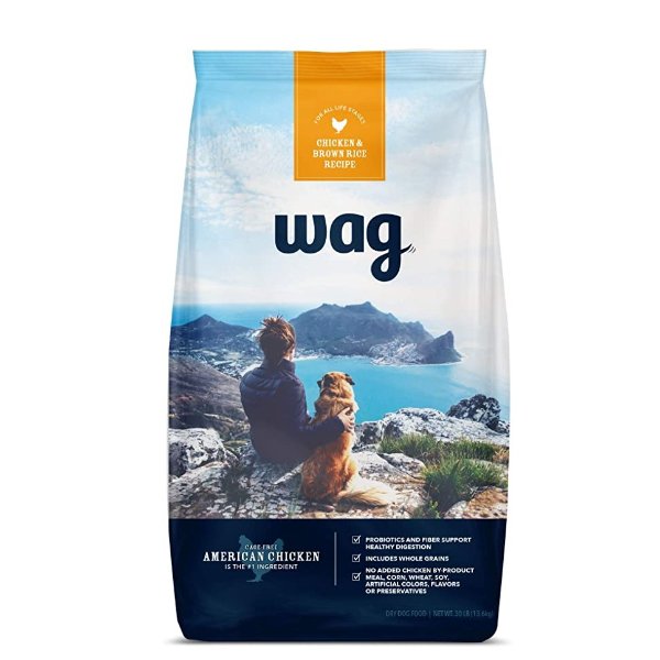 Dry Dog Food with Grains (Chicken/Salmon/Beef and Brown Rice)
