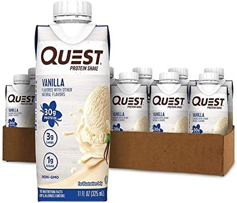 Vanilla Protein Shake, High Protein, Low Carb, Gluten Free, Keto Friendly, 12Count