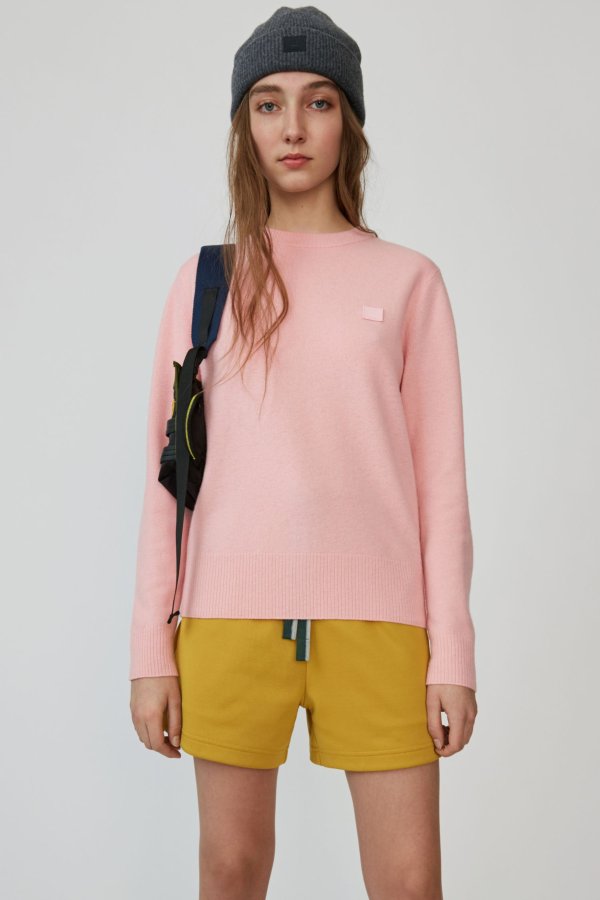 Classic wool sweater - Blush pink