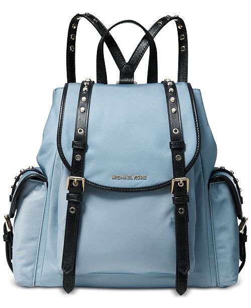 Leila Nylon Medium Flap Backpack