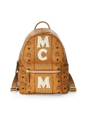 MCM - Stark Stripe Stud Visetos Backpack