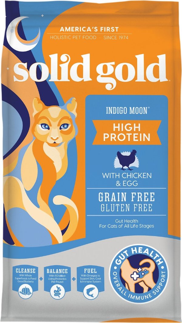 Indigo Moon with Chicken & Eggs Grain-Free High Protein Dry Cat Food, 12-lb bag - Chewy.com