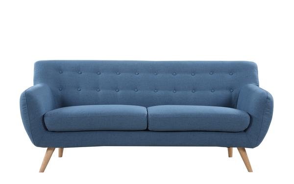 Nico Mid Century Modern Fabric Sofa