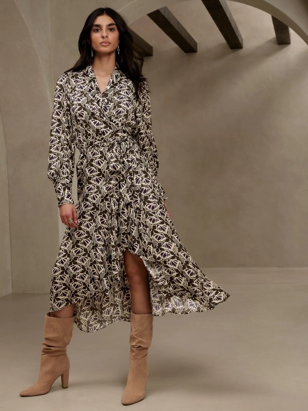 Factory - productSilky Wrap Maxi Dress