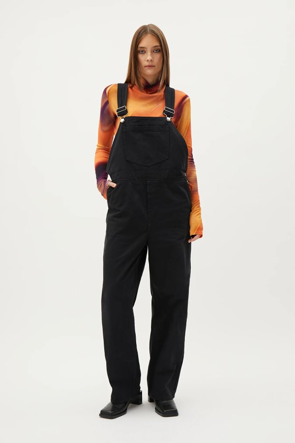 Baggy Dungarees - Black - Trousers - Weekday GB