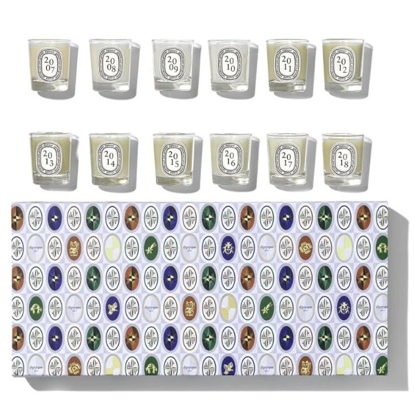 Set 12 Mini Candles of Pine Scents by Diptyque